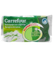 Fibra Verde Con Esponja Carrefour 3 Ud.