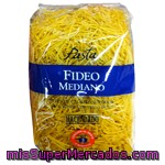 Fideo Mediano Pasta, Hacendado, Paquete 500 G