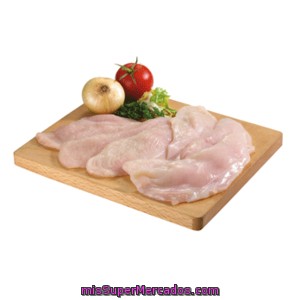 Filetes Corte Fino De Pechuga De Pollo Peso Aproximado Bandeja 700 G