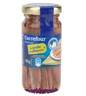 Filetes De Anchoa Del Cantábrico En Aceite De Oliva Carrefour 95 G.