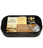 Filetes De Anchoa Del Cantábrico En Aceite De Oliva De Nuestra Tierra 90 G.