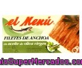 Filetes De Anchoas En Aceite De Oliva El Menú Lata 50 Gramos