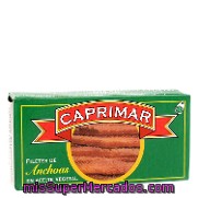 Filetes De Anchoas En Aceite Vegetal Caprimar 23 G.