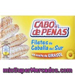 Filetes De Caballa Del Sur En Aceite De Girasol Cabo De Peñas 53 Gramos