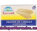 Filetes De Caballa En Aceite De Girasol Salvora 60 Gramos