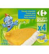 Filetes De Merluza Empanados Carrefour 400 G.