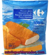 Filetes Empanados De Merluza Carrefour 800 G.