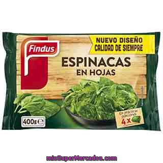 Findus Espinacas En Hojas Bolsa 400 G