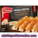 Findus Mini Crepes De Jamón Queso Y Champiñones Estuche 250 G