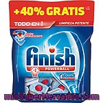 Finish Calgonit Detergente Lavavajillas Power Ball Todo En 1 Acción Efervescente Caja 25 Pastillas