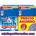 Finish Calgonit Detergente Lavavajillas Power Ball Todo En 1 Pack 2 Caja 55 Pastillas