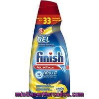 Finish Detergente Lavavajilla Gel Todo En 1 Limón 33 Dosis