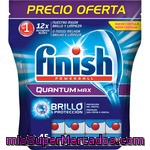 Finish Detergente Lavavajillas Power Ball Quantum Max Bolsa 45 Pastillas Brillo Y Protección Del Cristal