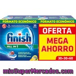 Finish Detergente Lavavajillas Power Ball Todo En 1 Pack 2 Caja 30 Pastillas Envase 60 Pastillas