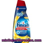 Finish Detergente Lavavajillas Todo En 1 Max En Gel Concentrado Limón 28 Lavados Botella 560 Ml Brillo Y Protección Del Cristal