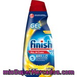 Finish Detergente Lavavajillas Todo En 1 Max En Gel Concentrado Quantum Limón 45 Lavados Botella 900 Ml Brillo Y Protección Del Cristal