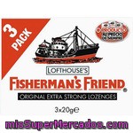 Fisherman's Friend Original Extra Fuerte Chicles Pack 3 X 20 G Bolsa 60 G