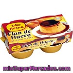 Flan De Huevo Al Baño María Reina 4 Unidades De 110 Gramos
