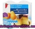 Flan De Huevo Con Bizcocho Auchan Pack 4 Unidades De 100 Gramos