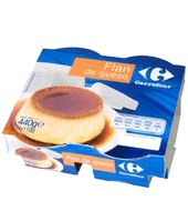 Flan De Queso Carrefour Pack 4x110 G.