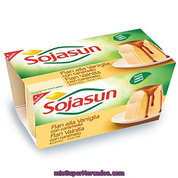 Flan Soja De Vainilla-caramelo Sojasun, Pack 2x100 G
