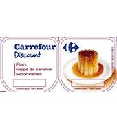 Flan Vainilla Carrefour Discount Pack 6x100 G.