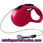 Flexi New Classic Correa Extensible Para Perro Color Rojo Medida 5 M Hasta 20 Kg 1 Unidad