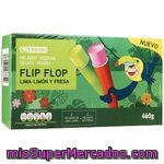 Flip Flop De Fresa-lima-limón Eroski, Pack 4x115 G