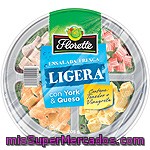 Florette Ensalada Ligera Con York & Queso (contiene Tenedor + Vinagreta) Tarrina 205 G