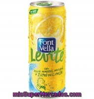 Font Vella Levité Agua Mineral Natural Con Zumo De Limón Lata 33 Cl
