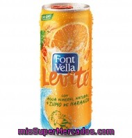 Font Vella Levité Agua Mineral Natural Con Zumo De Naranja Lata 33 Cl