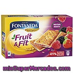 Fontaneda Fruit & Fit Galletas Rellenas De Frutos Rojos Paquete 197 G