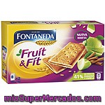 Fontaneda Fruit & Fit Galletas Rellenas De Manzana Y Canela Paquete 197 G