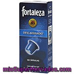 Fortaleza Café Descafeinado 100% Arábica 10 Cápsulas Caja 50 G Compatibles Con Máquinas De Café Nespresso