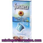 Fortaleza Café Descafeinado Con Tila Y Melisa 10 Cápsulas Intensidad 6 Caja 50 G Compatibles Con Máquinas De Café Nespresso