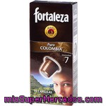 Fortaleza Café Puro Colombia 10 Cápsulas Intensidad 7 Caja 50 G Compatibles Con Máquinas De Café Nespresso