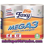 Foxy Mega 3 Papel Higiénico Triple Rollo Decorado Paquete 4 Rollos