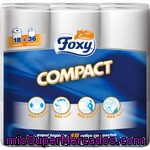 Foxy Papel Higiénico Compacto Más Resistente Largo Y Suave Paquete 18 Rollos