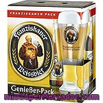 Franziskaner Cerveza Rubia De Trigo Alemana Pack 5 Botella 50 Cl + Vaso De Regalo