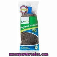 Fregona De Hilos De Microfibra Negra Bayeco, Pack 1 Unid