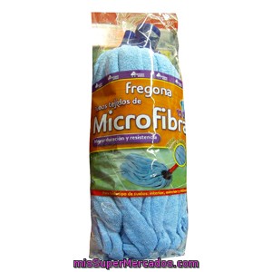Fregona Tubos Microfibra Azul (suelos De Interior Y Exterior), Bosque Verde, U