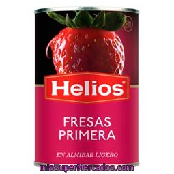 Fresas En Almíbar Helios, Lata 145 G
