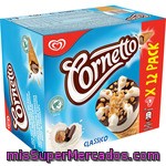 Frigo Cornetto Classico Cono De Helado De Nata Con Barquillo Y Chocolate 12 Unidades Estuche 774 Ml