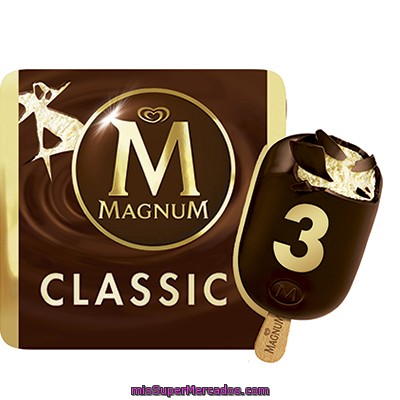 Frigo Magnum Classic De Chocolate Con Leche Y Vainilla 3 Unidades Estuche 330 Ml