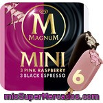 Frigo Magnum Mini Helados Surtidos 3 Sabor Café Y 3 Sabor Frambuesa Estuche 360 Ml