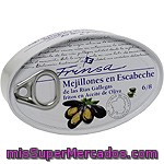 Frinsa Mejillones En Escabeche Fritos En Aceite De Oliva De Las Rías Gallegas 6-8 Piezas Lata 69 G Neto Escurrido