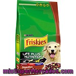 Friskies Life Plus Nutrition Digestión Alimento Completo Con Cordero Y Verduras Para Perro Bolsa 3 Kg