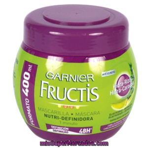 Fructis Mascarilla Hidra-rizos Cabello Rizado U Ondulado Tarro 400 Ml