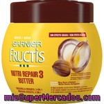 Fructis Mascarilla Nutri Repair 3 Butter Con Manteca De Karité Y 3 Aceites Tarro 400 Ml Para Cabello Muy Seco Y Dañado