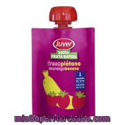 Fruta Batida 100% Fresa + Plátano Juver 90 G.